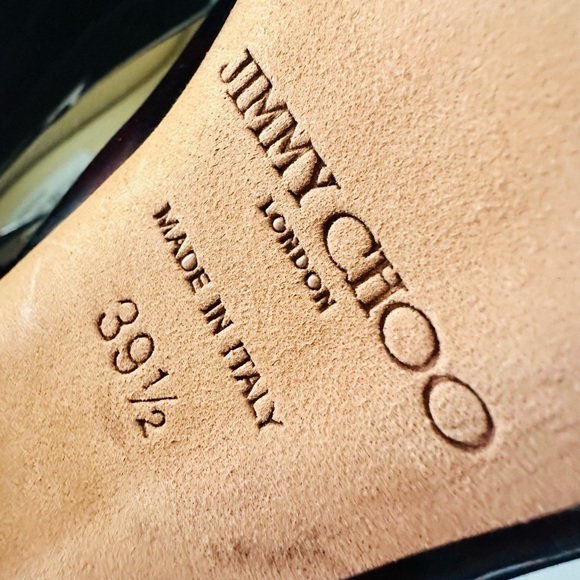 Jimmy Choo Tortoiseshell Peep Toe Pumps NWOB - Picture 7 of 8